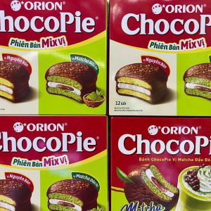 Bánh Chocopie mix 2 vị: nguyên bản và matcha đậu đỏ - Hộp 401,4g (12 gói)
