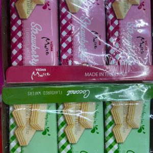 Bánh xốp Strawberry, bánh xốp Coconut, bánh xốp cocoa - Hộp 360g (12 gói)