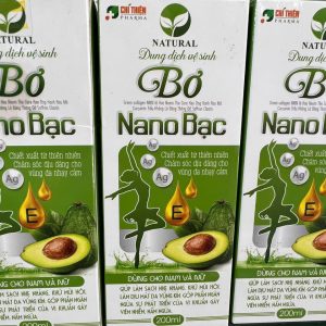 Dung dịch vệ sinh phụ nữ Bơ Nano bạc - Chai 200ml