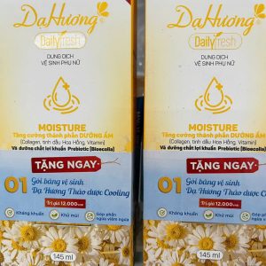 Dung dịch vệ sinh phụ nữ Dạ Hương Dailyfresh tăng cường dưỡng ẩm - Chai 145ml
