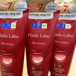 Kem rửa mặt Hada Labo Pro-Aging sạch sâu căng mịn - Chai 80g