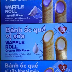 Bánh ốc quế vị khoai môn - Hộp 160g ( 4gói * 40g )