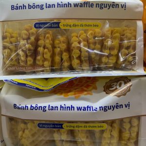 Bánh bông lan hình waffle nguyên vị Aixiangqin - Bịch 280g
