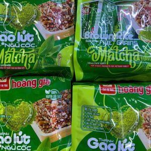 Bánh gạo lứt ngũ cốc matcha