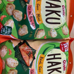 Bánh gạo mini Oshi Haku cá hồi rong biển - Bì 150g