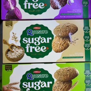 Bánh Cookies khoai lang tím và dừa , ngũ cốc và yến mạch, hạt chia - Hộp 128g (8 gói * 16g)