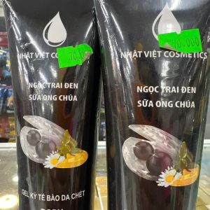 Gel tẩy tế bào chết ngọc trai đen sữa ong chúa - Chai 250g