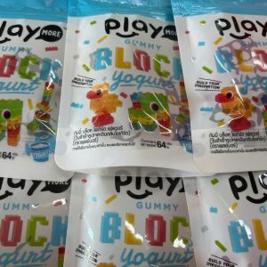 Kẹo dẻo xếp hình hương sữa chua PlayMore - Trọng lượng 64g