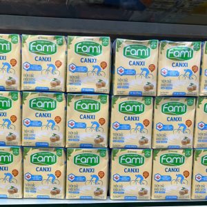Sữa fami canxi ít đường 200ml - lốc