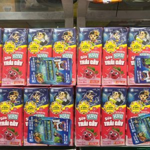 Sữa trái cây kun vị dâu 180ml - lốc