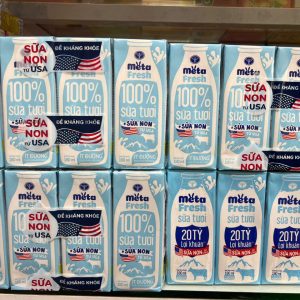 Sữa tươi meta fresh 180ml ít đường - lốc