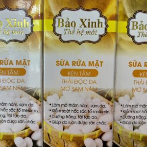 Sữa rửa mặt  kén tằm mờ sạm nám Bảo Xinh - Chai 100g