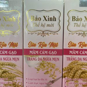 Sữa rửa mặt mầm cám gạo Bảo Xinh - Chai 100g