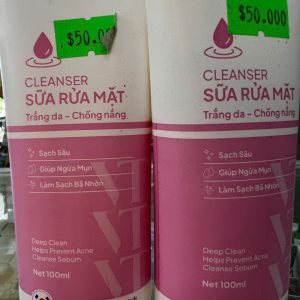 Sữa rửa mặt VT Olwen trắng da chống nắng - Chai 100ml