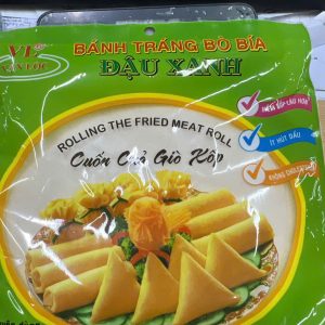 Bánh tráng bò bía đậu xanh