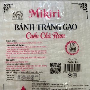 Bánh tráng gạo cuốn chả ram Mikiri