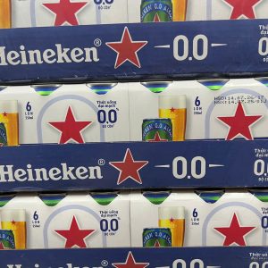Bia Heineken không độ Lon 250ml - thùng 24 lon