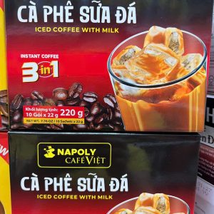 Cà phê sữa đá Napoly - Hộp 220g ( 10gói* 22g)