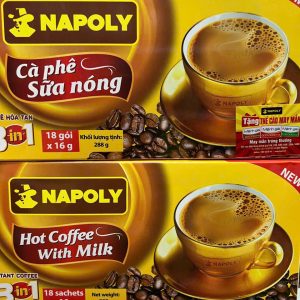 Cà phê sữa nóng Napoly 3in1 - Kl 288g(18gói*16g)