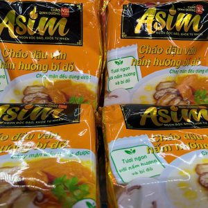 Cháo Asim đậu ván nấm hương bí đỏ - gói