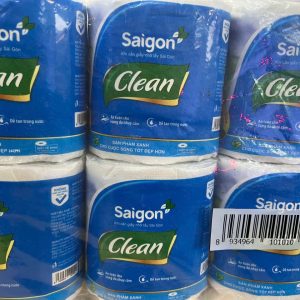 Giấy vệ sinh Sài Gòn Clean - Kl 1200g (12cuộn*100g)