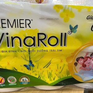 Giấy vệ sinh Vinarol có lõi - Kl 950g (6 cuộn*3 lớp)