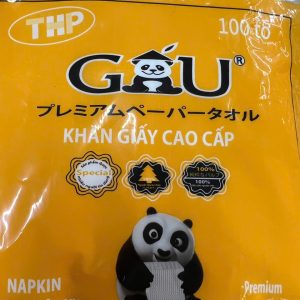 Khăn giấy vuông cao cấp Gấu - Bì 100 tờ
