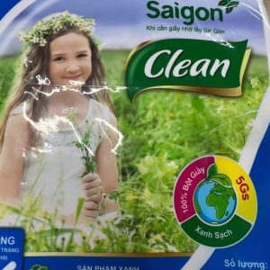 Khăn giấy vuông cao cấp Sài Gòn Clean - Bì 100 tờ