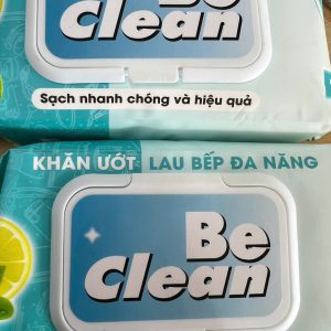 Khăn ướt lau bếp đa năng Be Clean - Bì 80 miếng