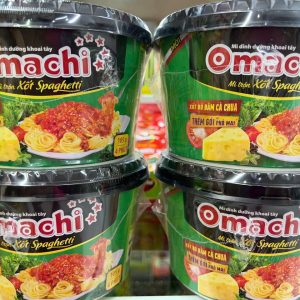 Mì tô trộn Omachi xốt spaghetti - thùng 12 tô