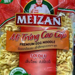 Mì trứng cao cấp Meizan sợi dẹt 500g