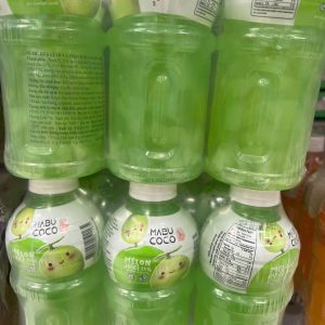 Nước dưa lưới và thạch dừa Mabu Coco 320ml - lốc 6 chai