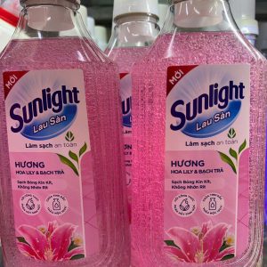 Nước lau sàn sunlight hương hoa lily và bạch trà - chai 1 kg