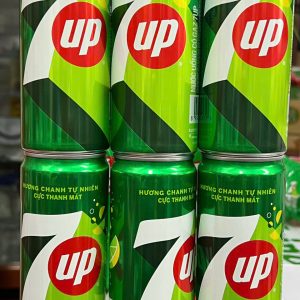 Nước ngọt có ga 7up lon 330ml - lốc 6 lon