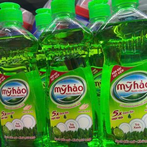 Nước rửa chén Mỹ hảo trà xanh - chai 1,5kg
