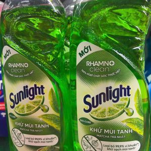 Nước rửa chén Sunlight khử mùi Tanh Matcha Trà Xanh - chai 750g
