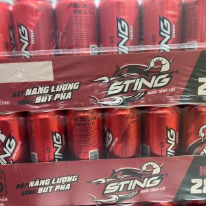 Nước tăng lực Sting vị dâu lon 330ml - lốc 6 lon