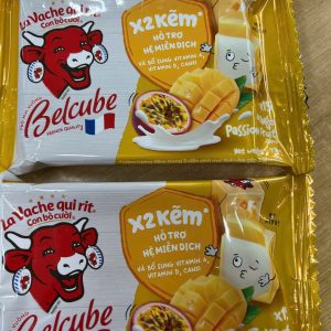 Phô mai bò cười Belcube hương xoài chanh dây - Kl 78g-15 viên
