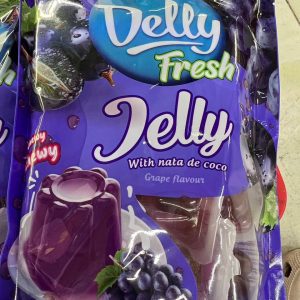 Thạch rau câu với thạch dừa hương nho Delly Fresh - bì 300g