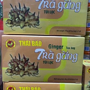 Trà gừng túi lọc thái bảo - Hộp 40g ( 20túi lọc * 2g)